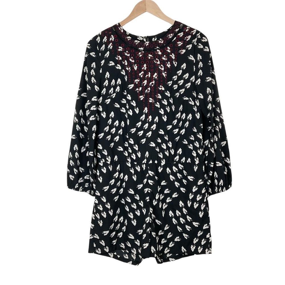 Anthropologie Ranna Gill Printed Madine Romper Size Small
